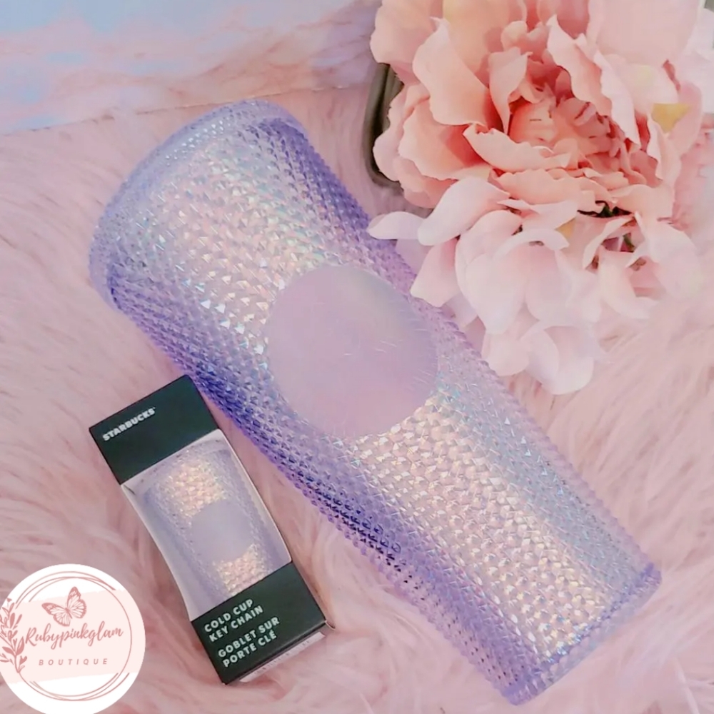 🦄 New Unicorn Studded Starbucks Venti Tumbler and Keychain Set 🦄